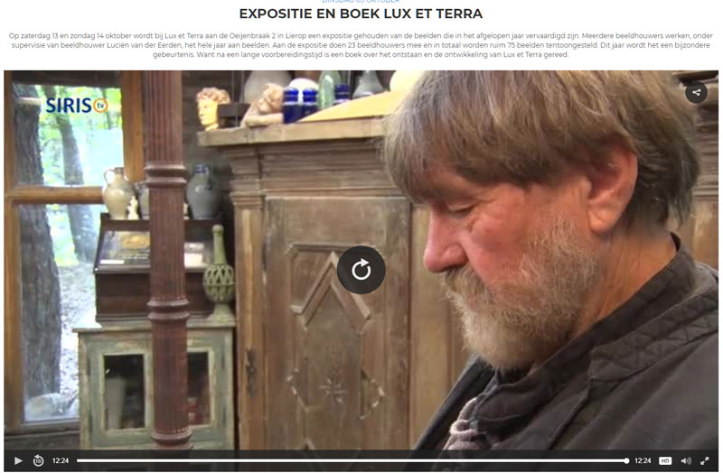 interview Lucien over de achtergronden van Lux et Terra, het boek, en de expositie