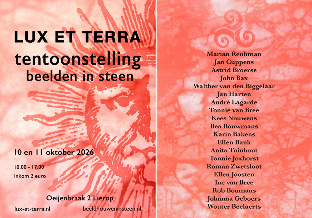 Expositie van stenen beelden zaterdag 10 oktober en zondag 11 oktober 2026